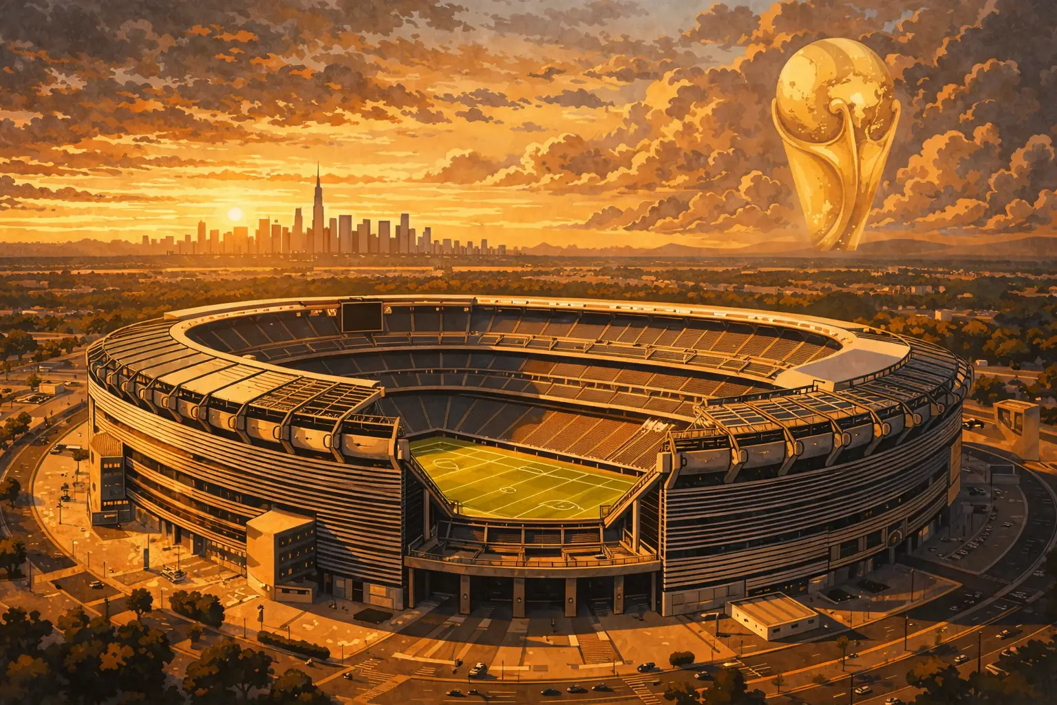 MetLife Stadium à East Rutherford, New Jersey, stade de la finale de la Coupe du Monde 2026