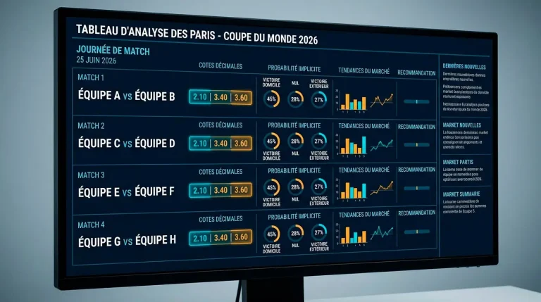 Pronostics des matchs du jour : Coupe du Monde, 22 juin 2026