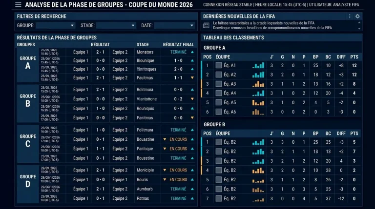 Résultats Coupe du Monde 2026 : scores du 20-21 juin et qualifiés