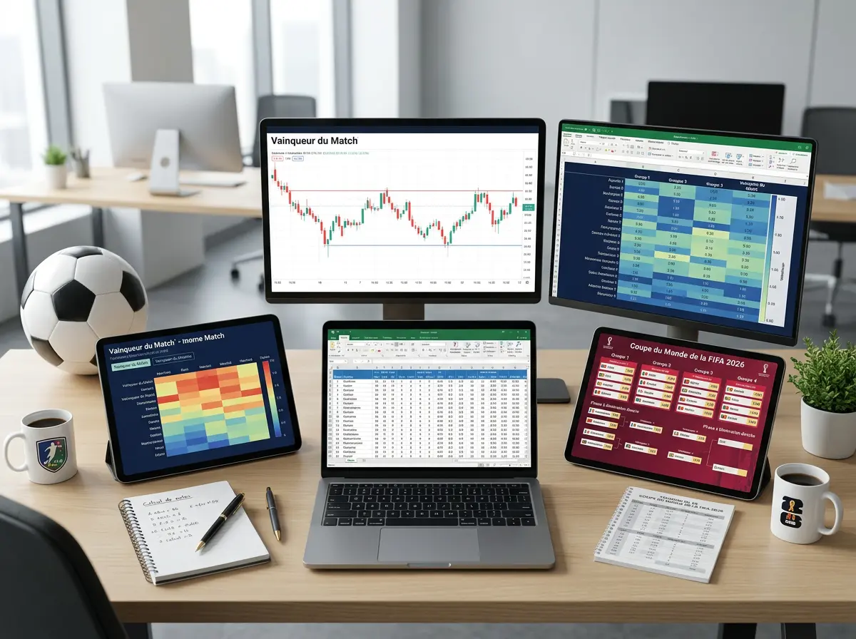 Differents types de paris sportifs disponibles pour la Coupe du Monde de football avec exemples de marchés